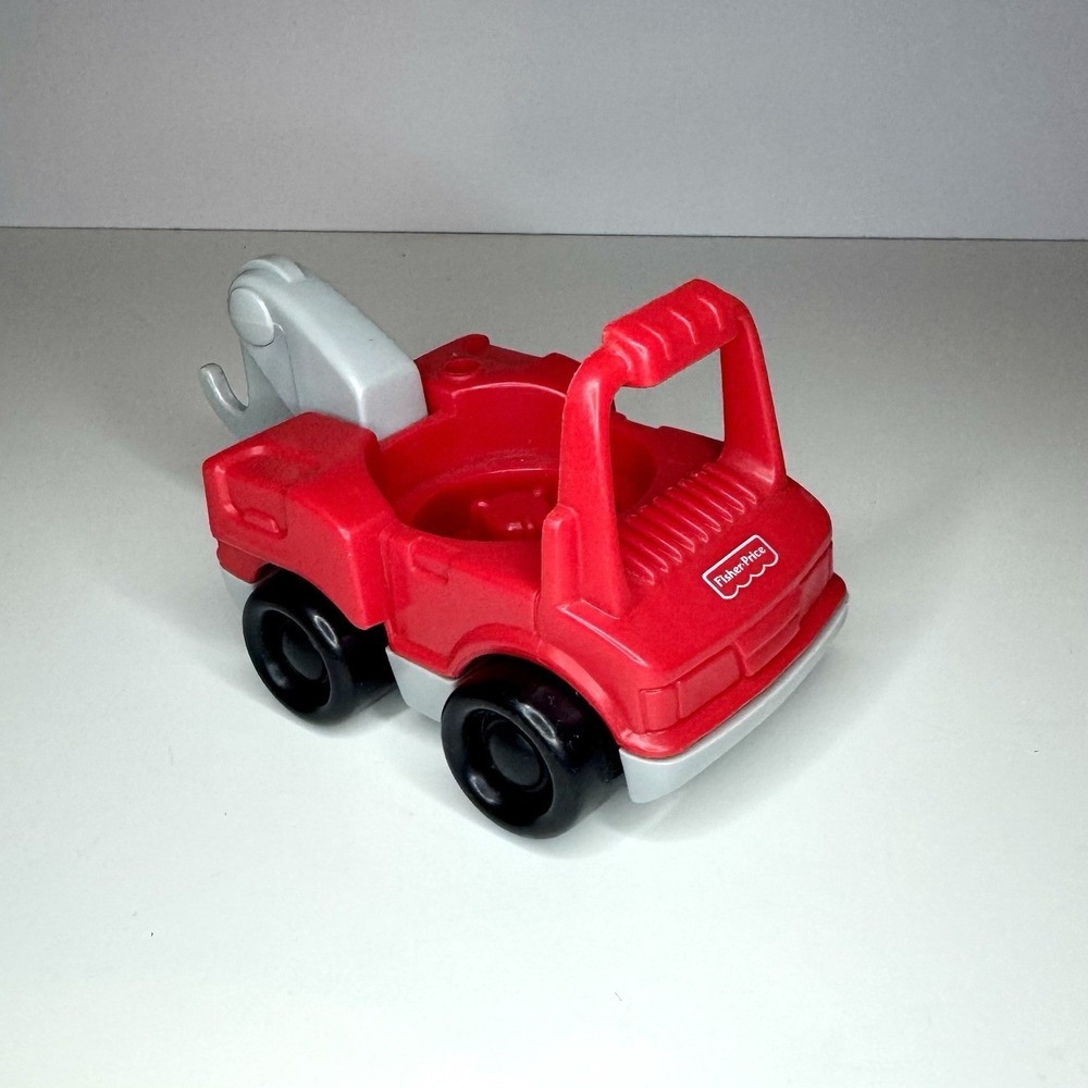 Fisher-Price Little People‎ Tow N Go Red Car Tow Truck 1995